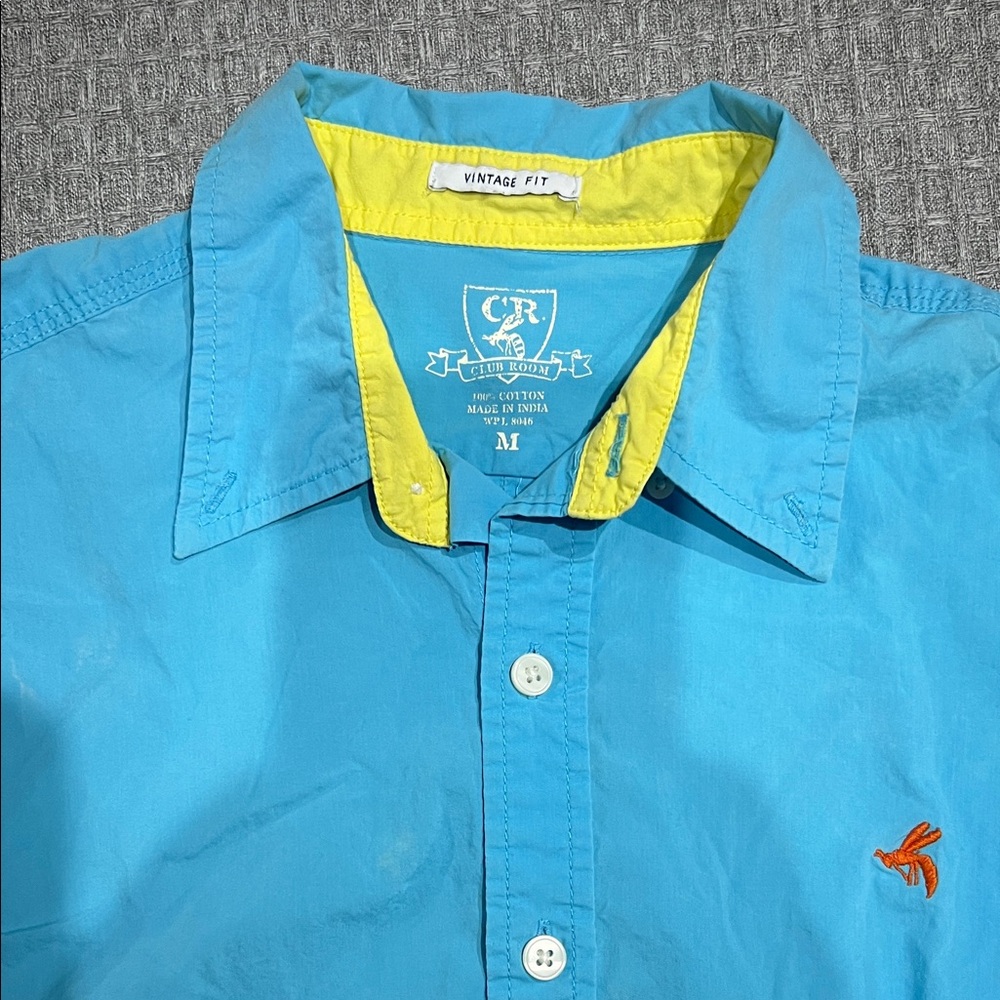 Club Room Blue and Yellow Kids Button Down Shirt